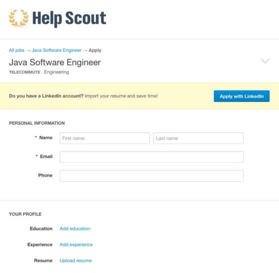Career Page Examples - Helpscout