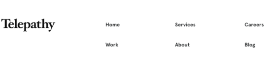 Telepathy careers page ux example