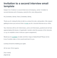second interview email template
