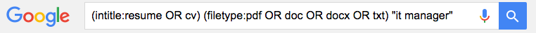 google boolean search strings for recruiters