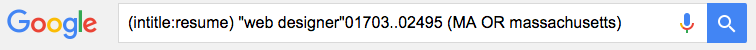 Sourcing on Google - using zip code