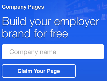 Post a job on Indeed: company page