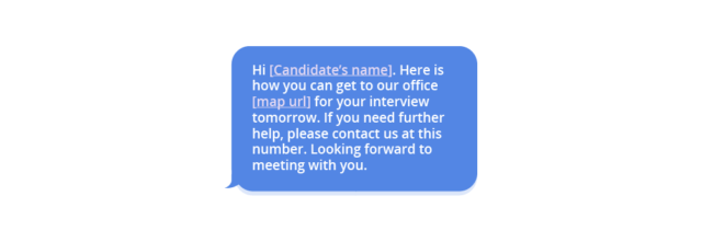 Text Message For Reschedule Of Interview