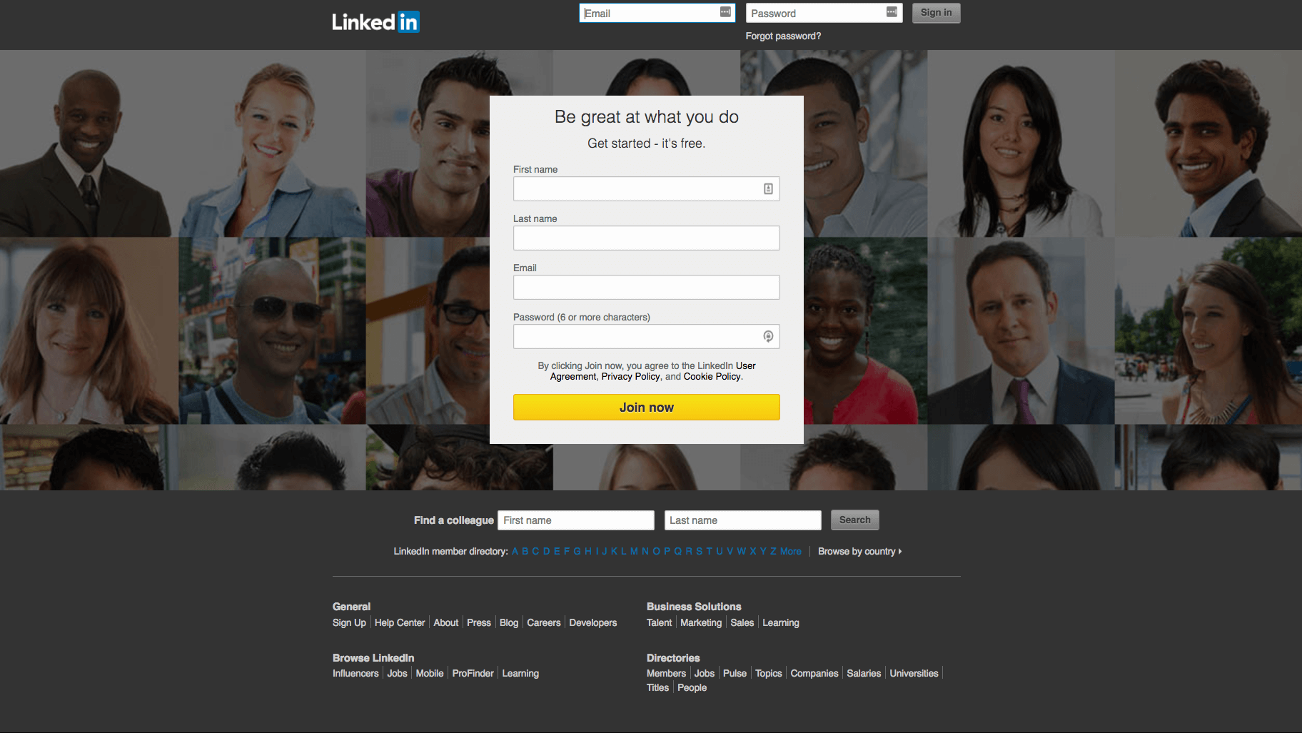 Create a LinkedIn Profile