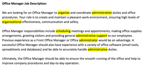 Office Manager Job Description