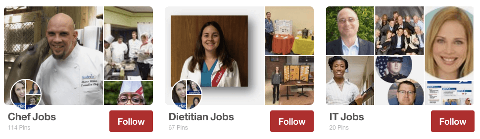 recruiting on Pinterest | Sodexo example