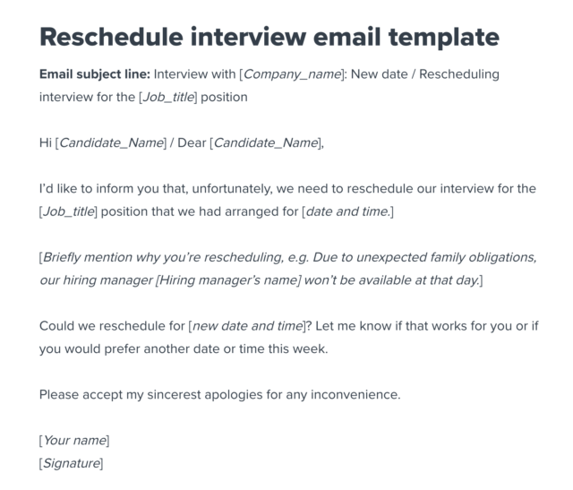 How To Politely Reschedule An Interview