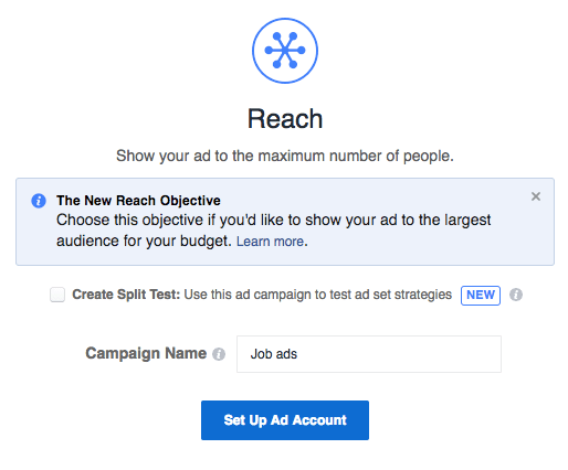 Facebook job ads | Reach