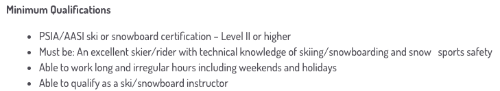 How to hire seasonal employees | job ad qualifications example