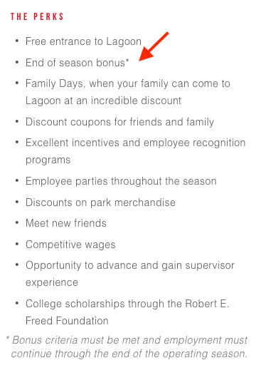 How to hire seasonal employees | end of season bonus example