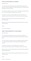 letter of recommendation email template