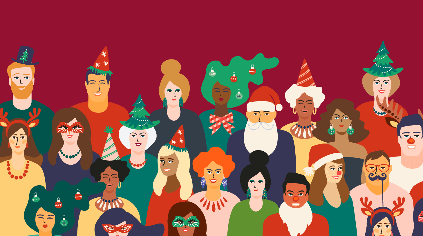 Holiday characters in the workplace