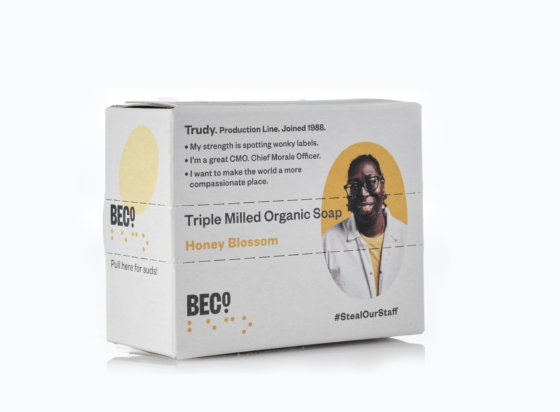 recruitment marketing strategy - BECO. soap package