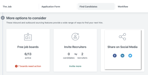 Expand your outreach with Workable's job advertising options