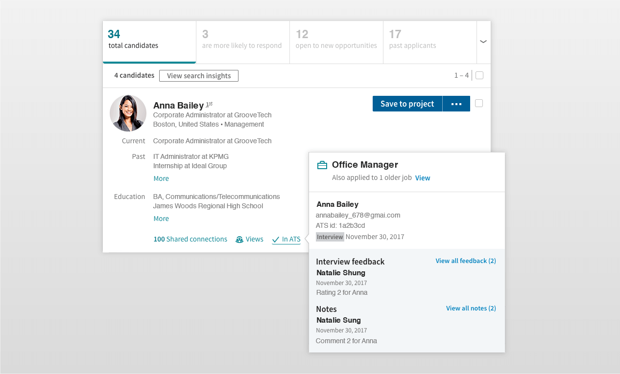 Access Workable data inside LinkedIn Recruiter