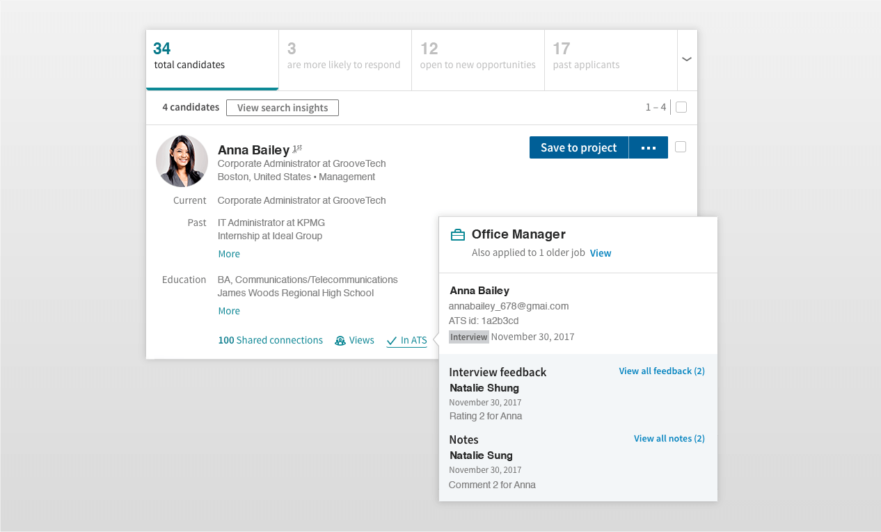 linkedin recruiter corporate