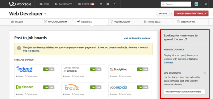 advertise jobs on multiple job boards