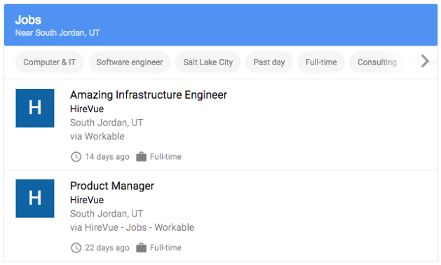 Workable jobs are indexed by Google for Jobs