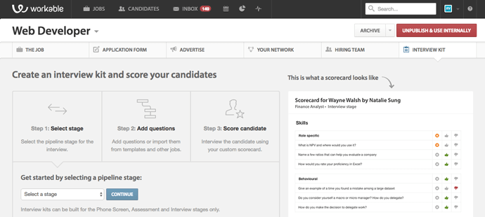 Create an interview kit