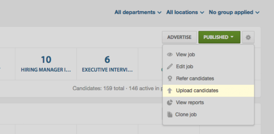 Easily bulk upload candidate resumes - Upload Candidates To Workable 560x275