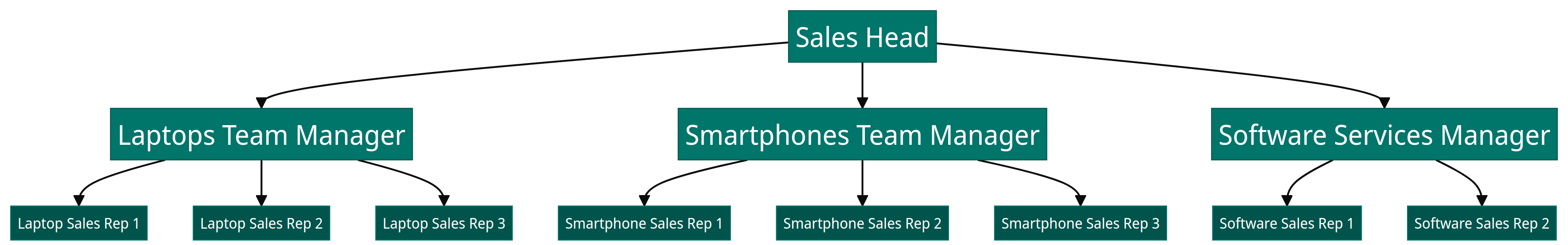 Product sales team structure