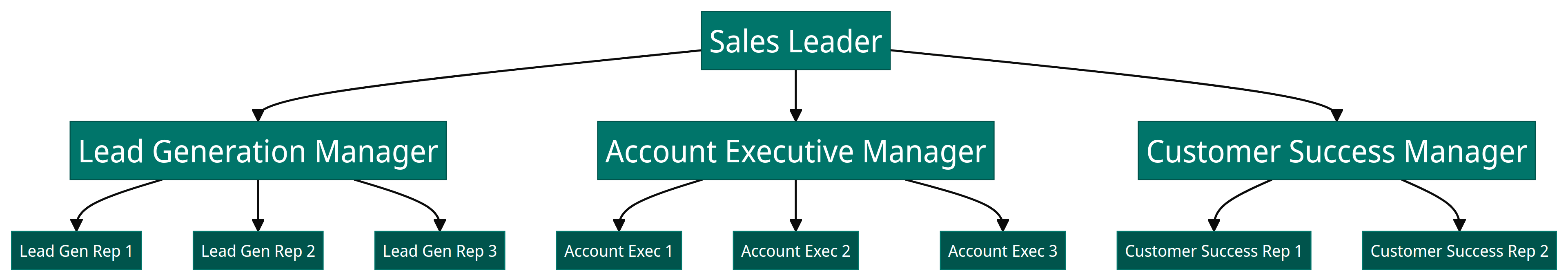 functional sales team structure