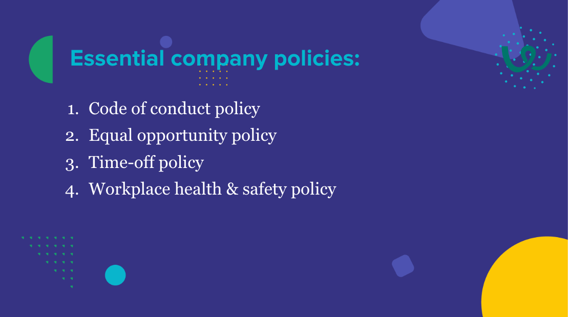 company policies you should have